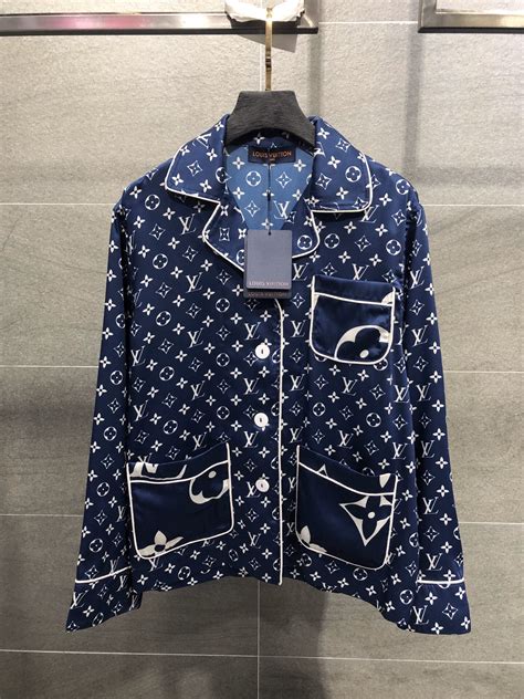 louis vuitton silk pajamas men's|Louis Vuitton pajama shirt.